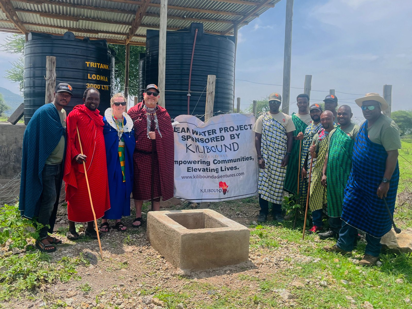 Kilibound water project, Mto wa Mbu, Maasai village